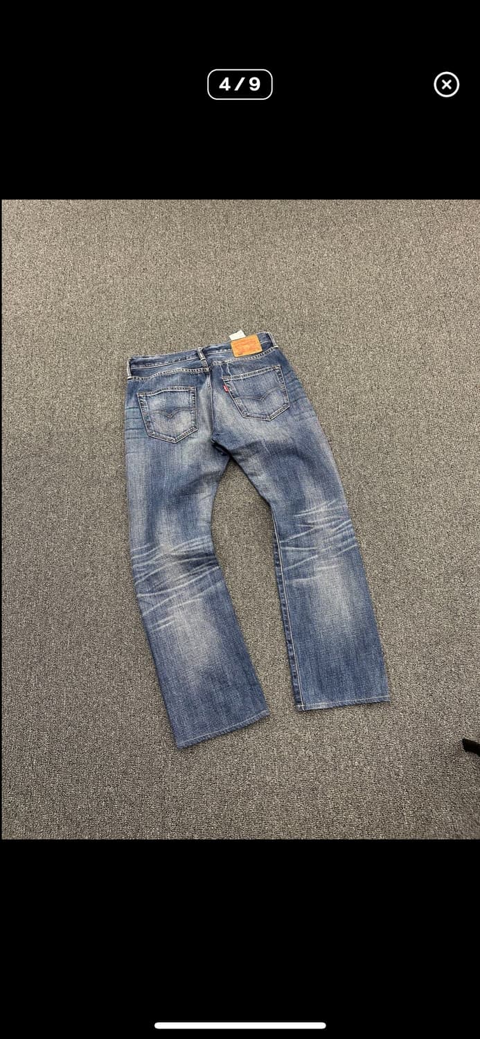 리바이스 501 빈티지 워싱 데님팬츠 슬림핏 상품이미지4