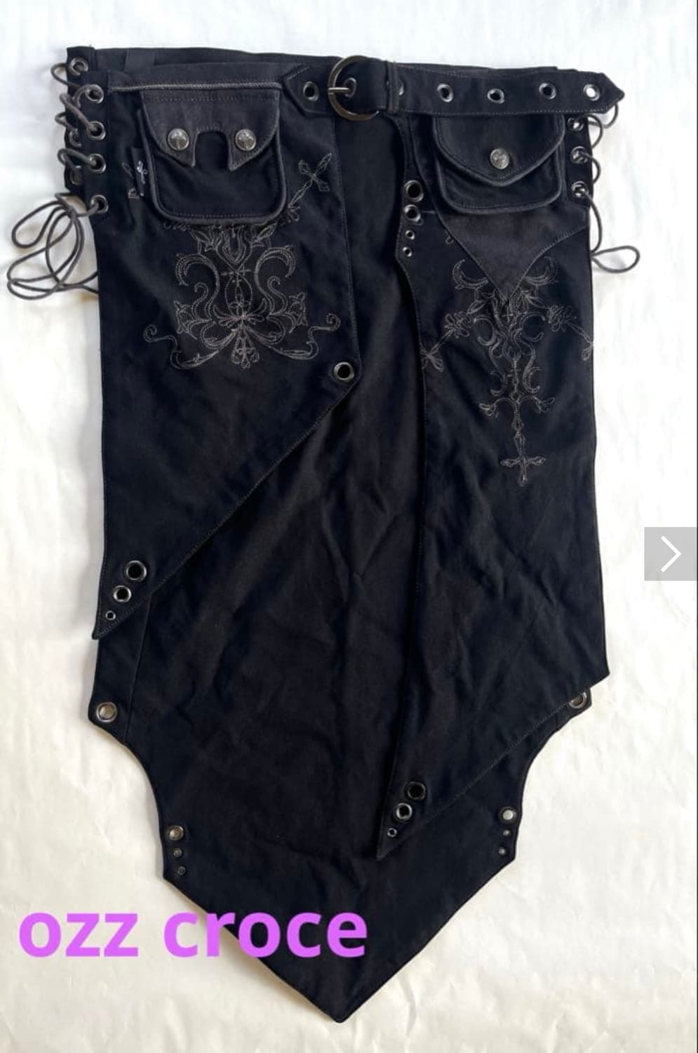 ozz croce 아일렛 자수 오버 스커트 상품이미지2