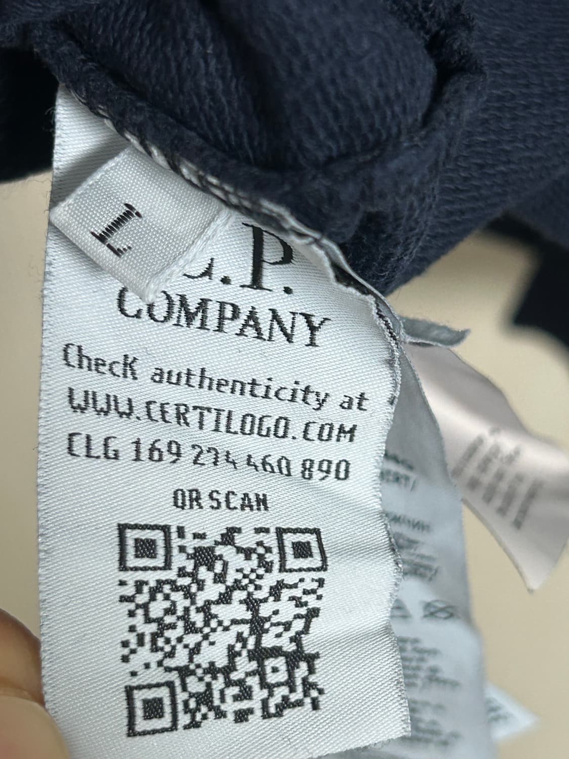 CP컴퍼니 네이비색 롱슬리브 맨투맨 팜 사이즈L 상품이미지5