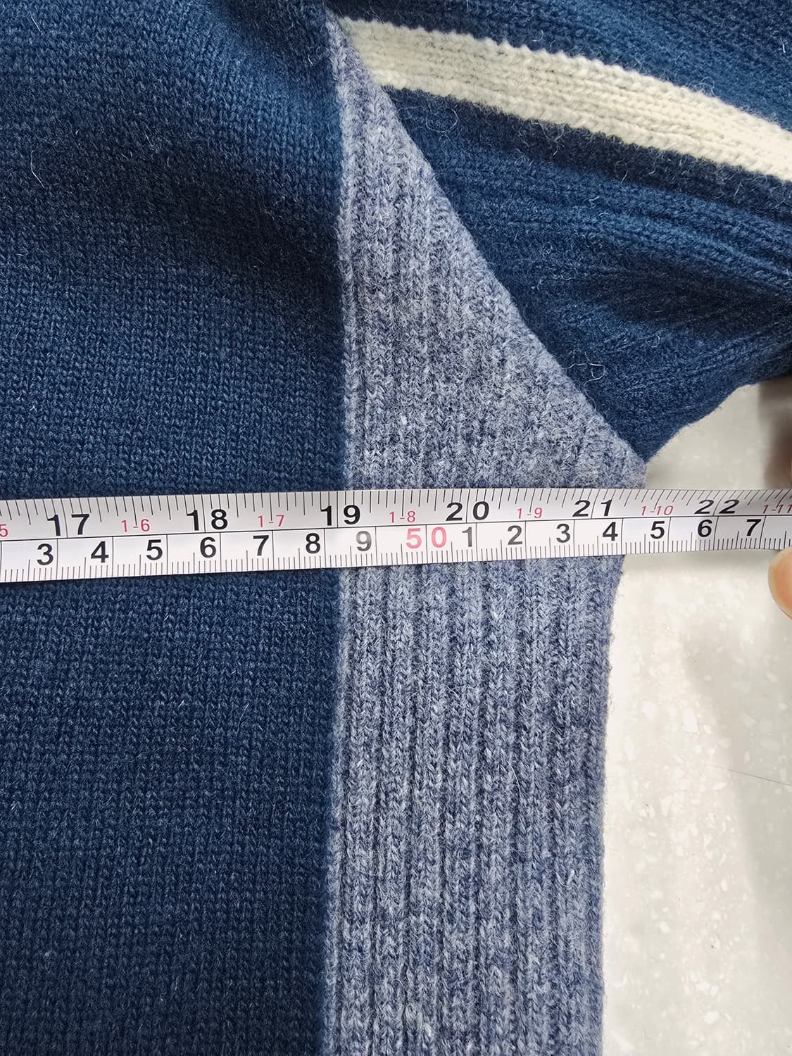 루이까스텔 네이비 하프넥 니트 방풍집업 100 상품이미지7