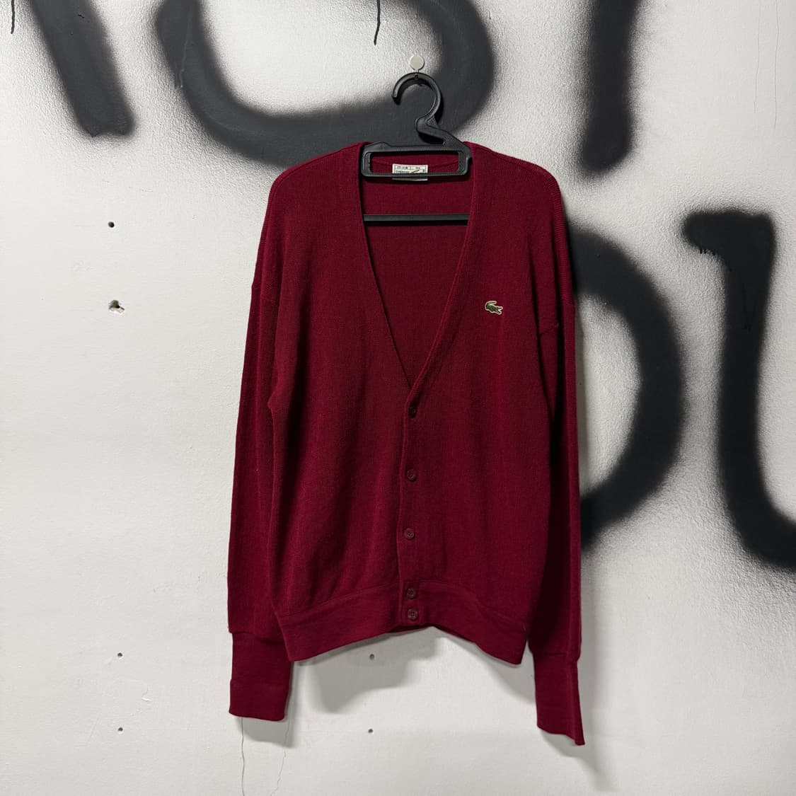 라코스테 서광 버진 울100% 원 포인트 가디건 상품이미지1