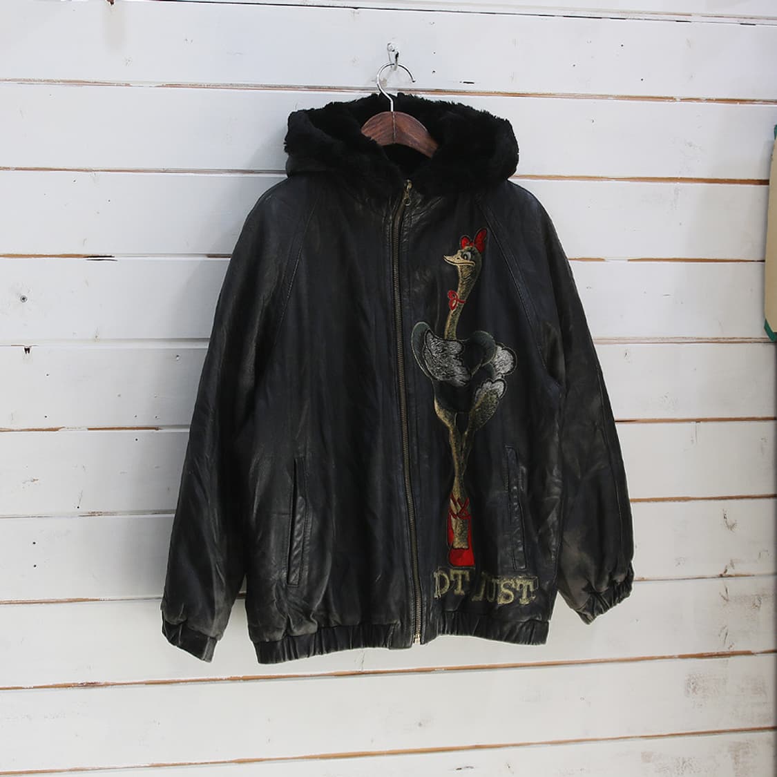 ICEBERG 디즈니 후드 레더 자켓 (여성용 38) 상품이미지2