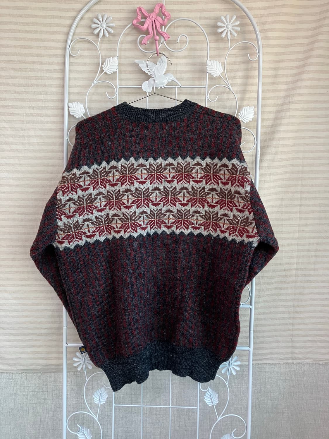 빈티지 눈꽃결정 니트 y2k 스트릿 갸루 펑키 일본빈티지552  상품이미지2