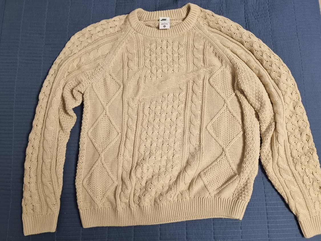나이키 케이블 니트 스웨터 라탄 L 상품이미지1