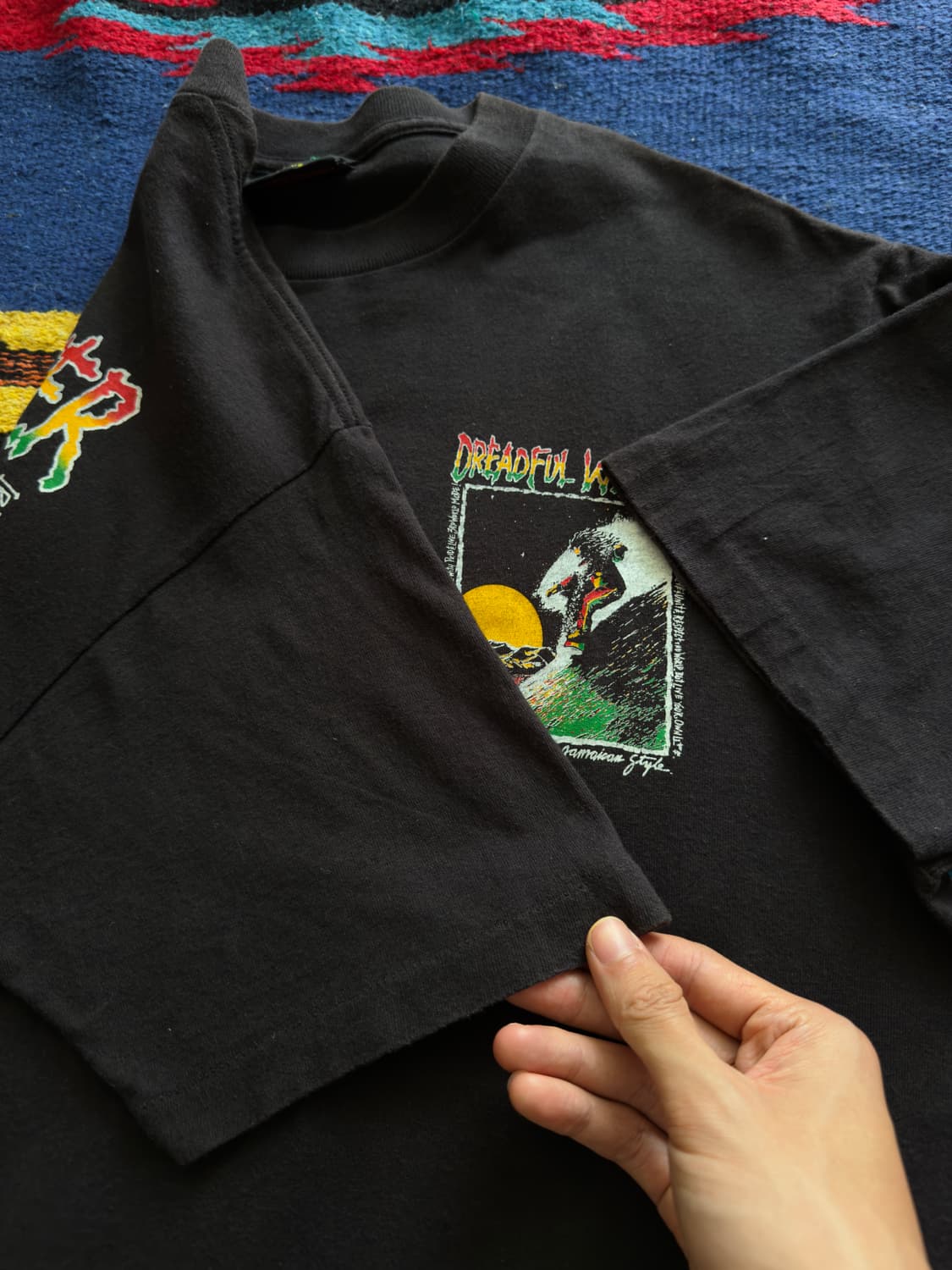 90s USA Jamaican Snowboard T-shirt 상품이미지4