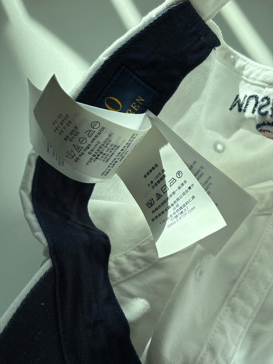 폴로 x 무신사 화이트 치노 볼캡 상품이미지4