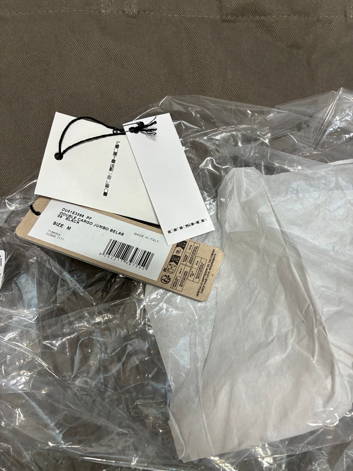 [M] 릭오웬스 점보카고 벨라 팬츠 PF 25ss 상품이미지4