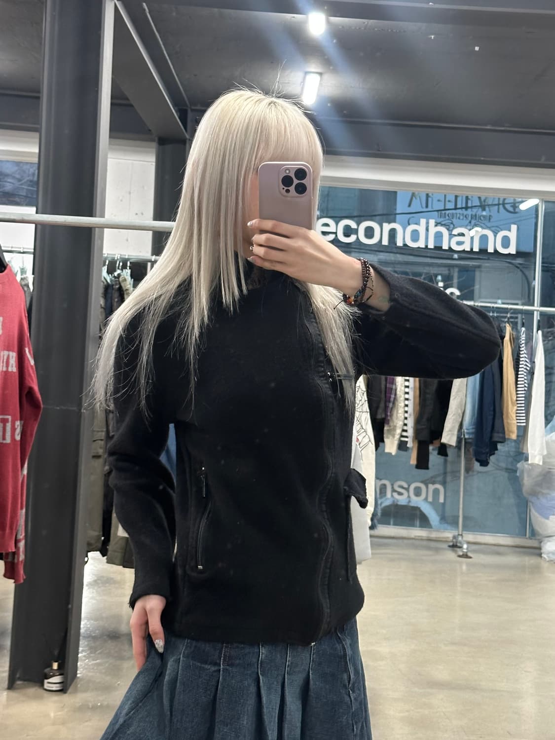  Zara 블랙 울 라이더 자켓 상품이미지2