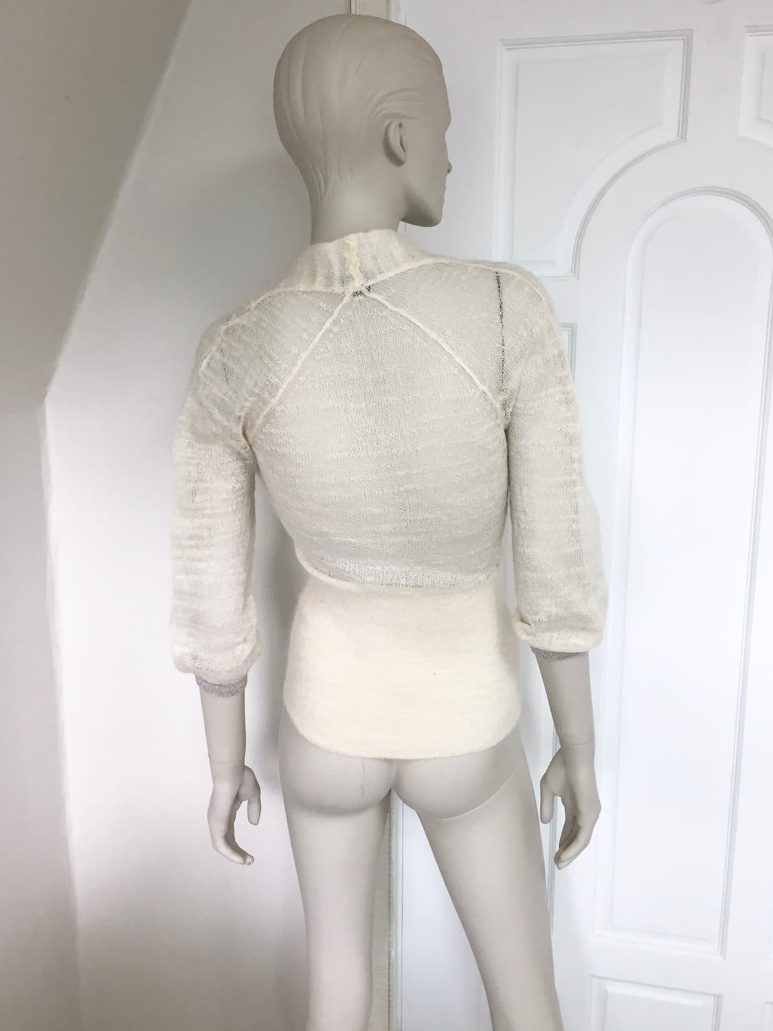 Armani Exchange Cream Knit-Top 상품이미지5