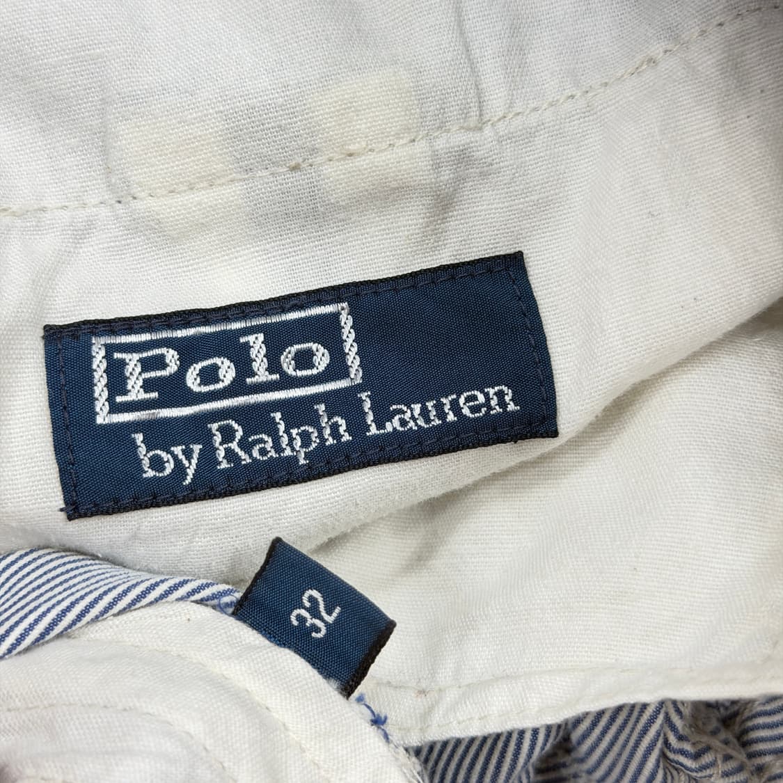 폴로 랄프로렌 Y2K 스트라이프 히코리 카고 포켓 쇼츠 반바지 32 상품이미지4