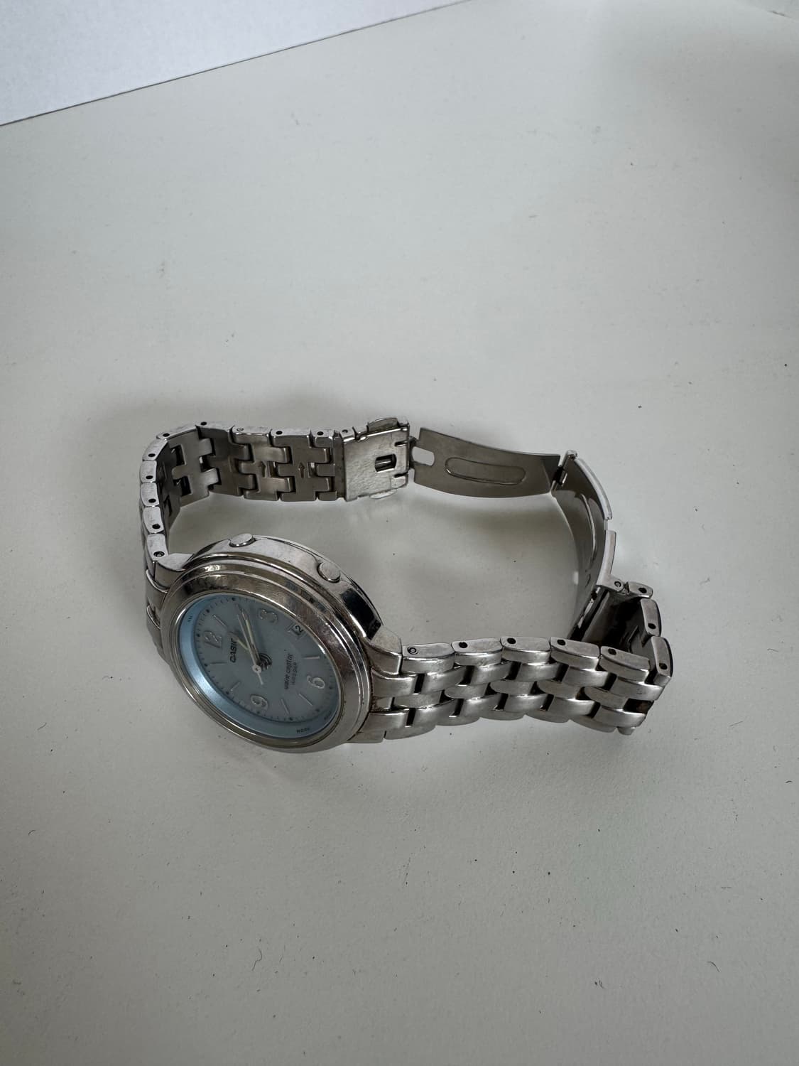 CASIO 카시오 웨이브 셉터 전파 수신 실버 메탈 워치 상품이미지3