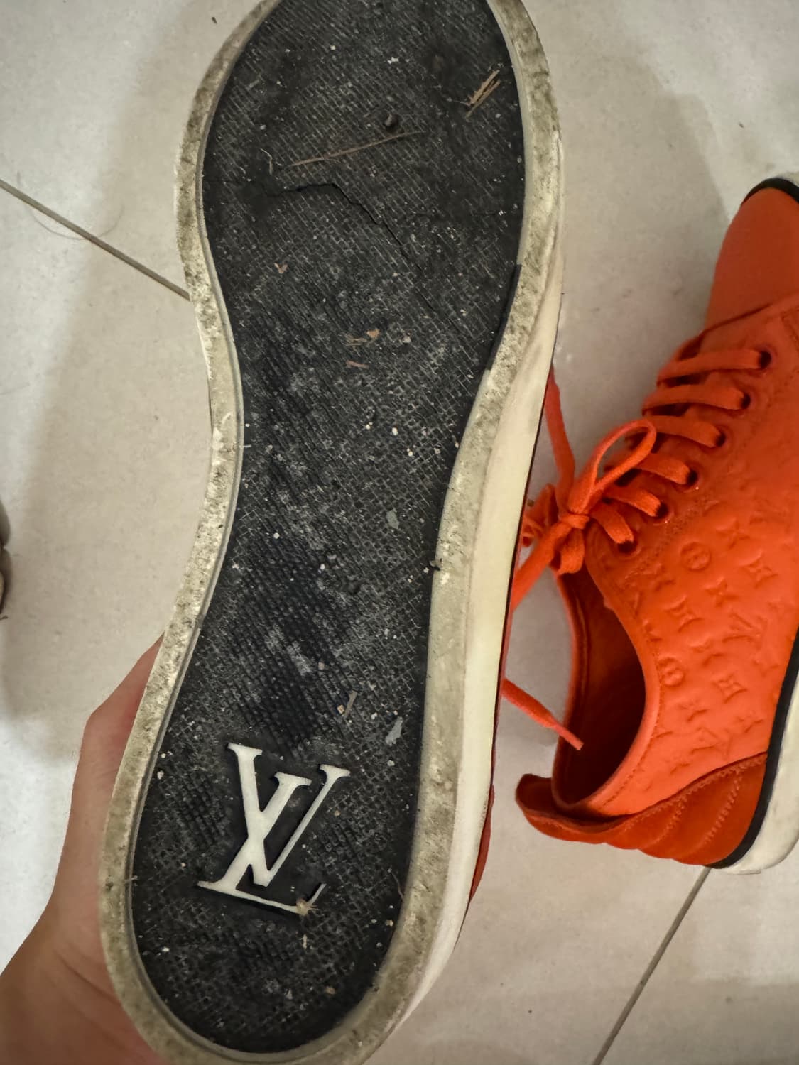 루이비통 오렌지 스니커즈 37 240 상품이미지4