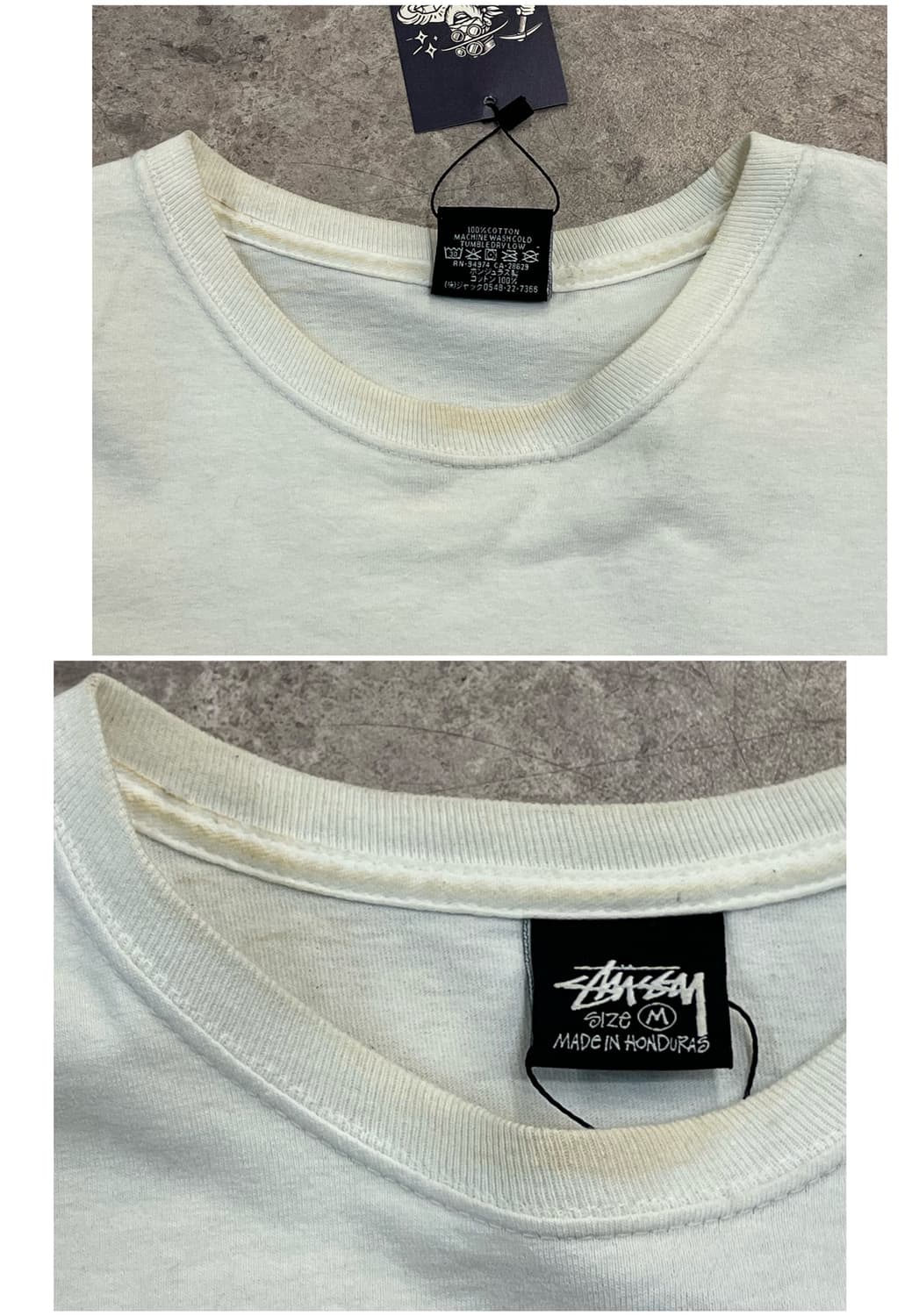 스투시 로스엔젤레스 반팔티 화이트 M #csz2997 상품이미지3