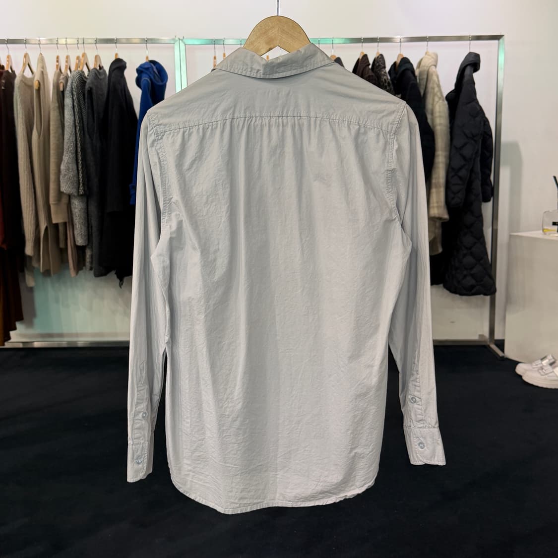 [L] A.blue garments 패치워크 셔츠 상품이미지2