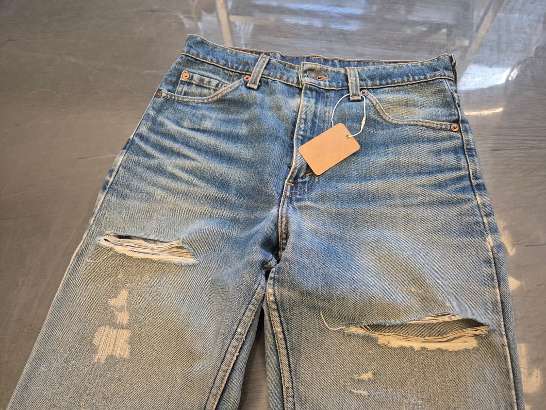 90s 리바이스 517 하드 디스트레스드 부츠컷 팬츠 상품이미지6