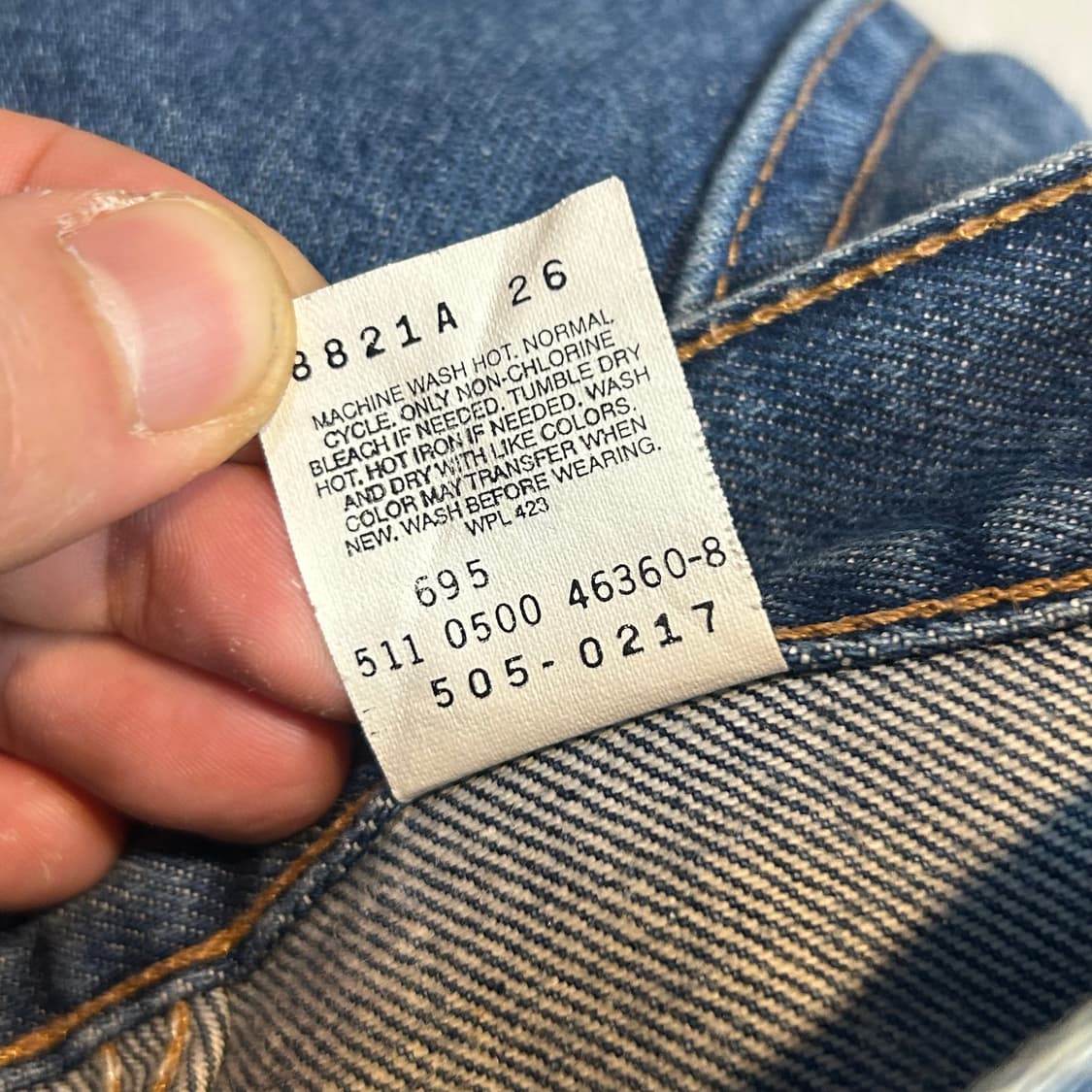32inch) 리바이스 505 데님 청바지 USA 00s 상품이미지9