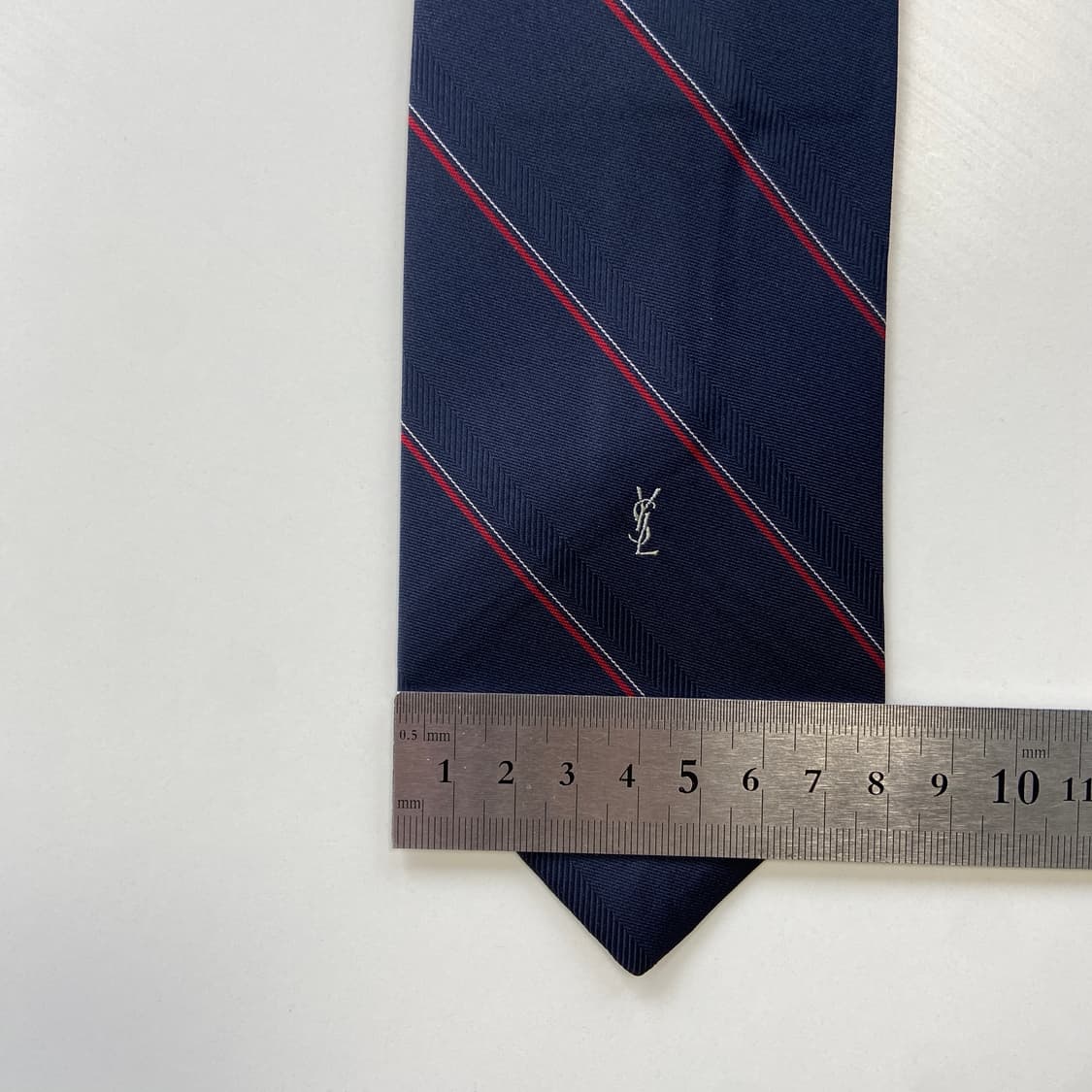 YSL 입생로랑 명품 정품 심플로고 넥타이 7.8cm 상품이미지7