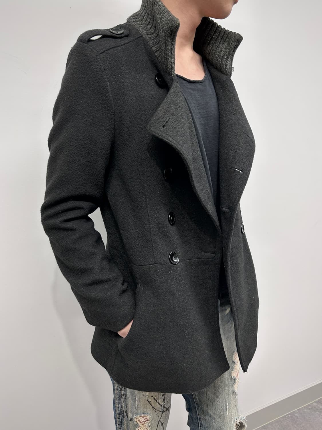 돌체앤가바나 00‘s 밀리터리 하이넥 피코트 상품이미지6