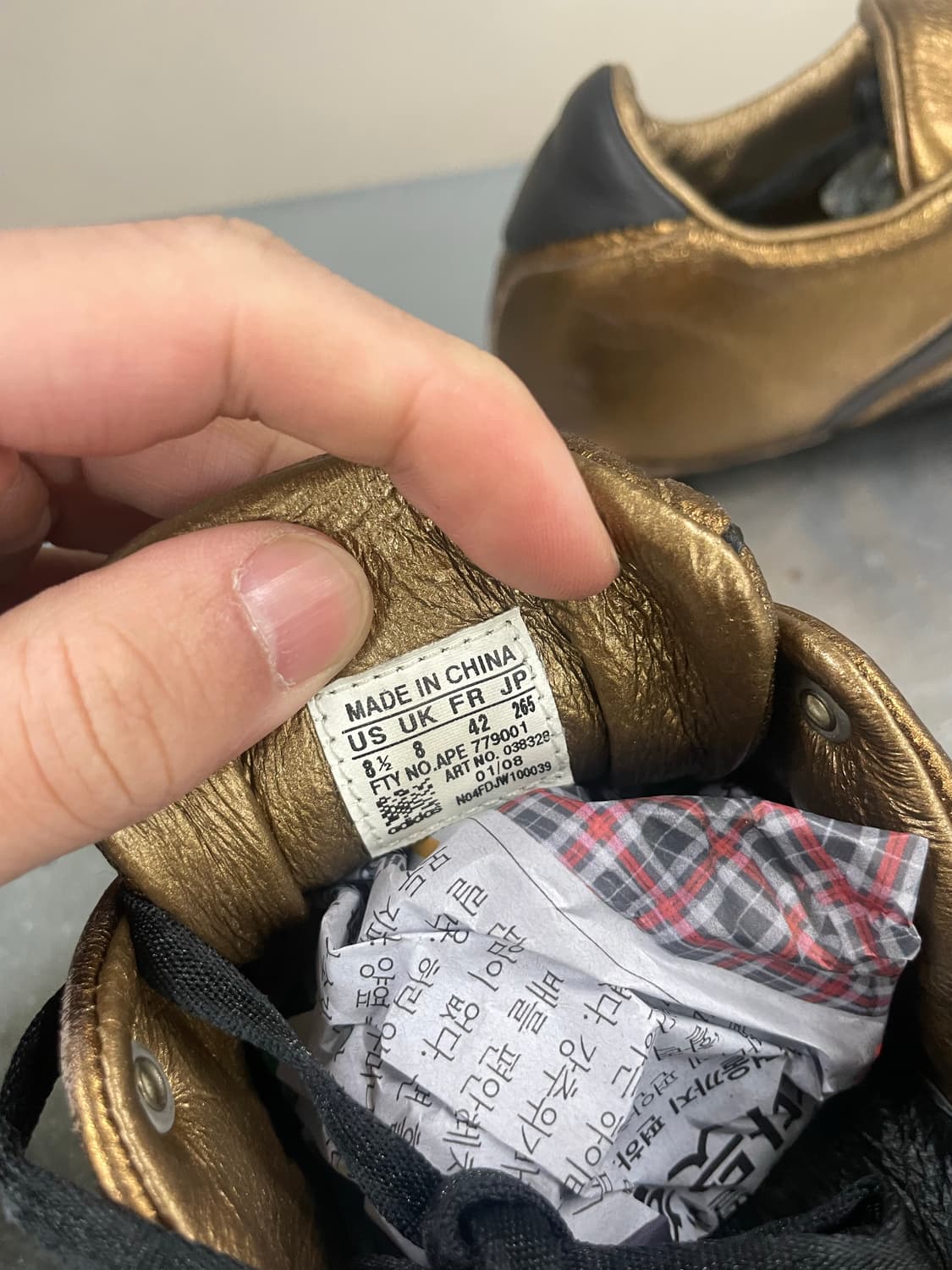 아디다스 Y-3 브론즈 골드 컬러 265 상품이미지7