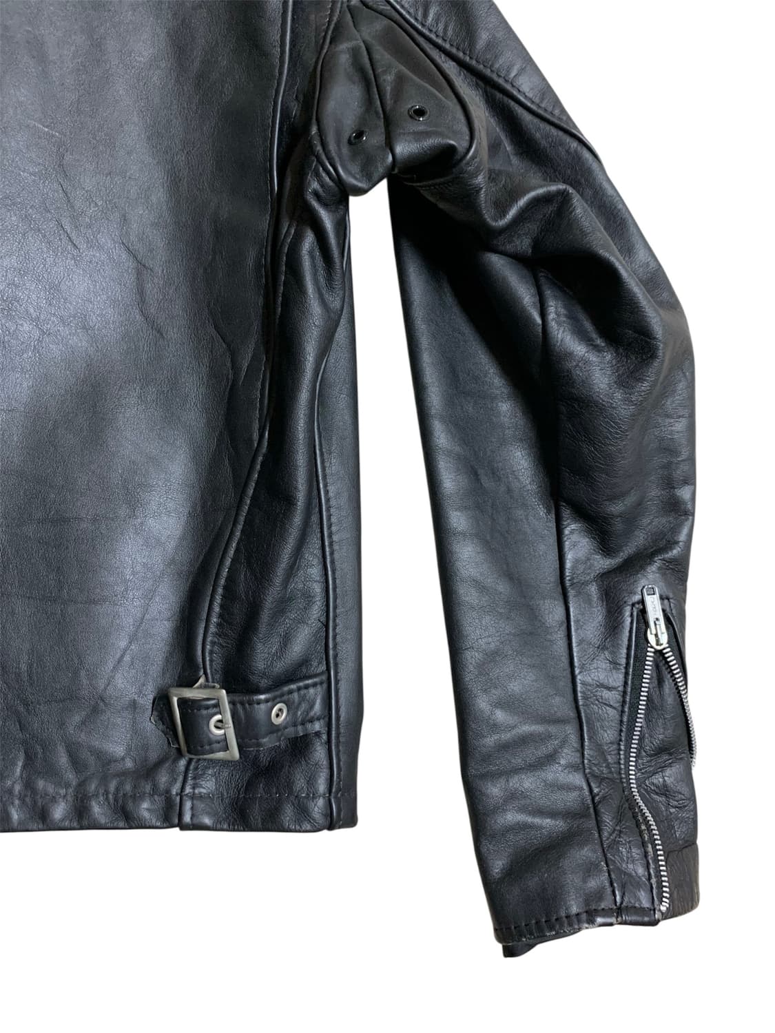 Schott leather zip up jacket 상품이미지5