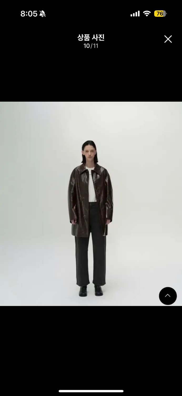 아모멘토 타이벡 하프코트 브라운 상품이미지8