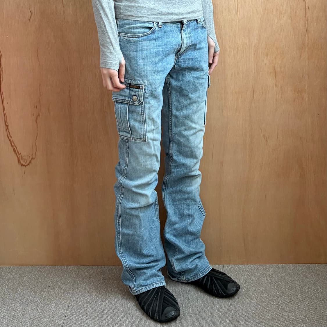 히스테릭글래머 데님 플레어 카고 팬츠 상품이미지3