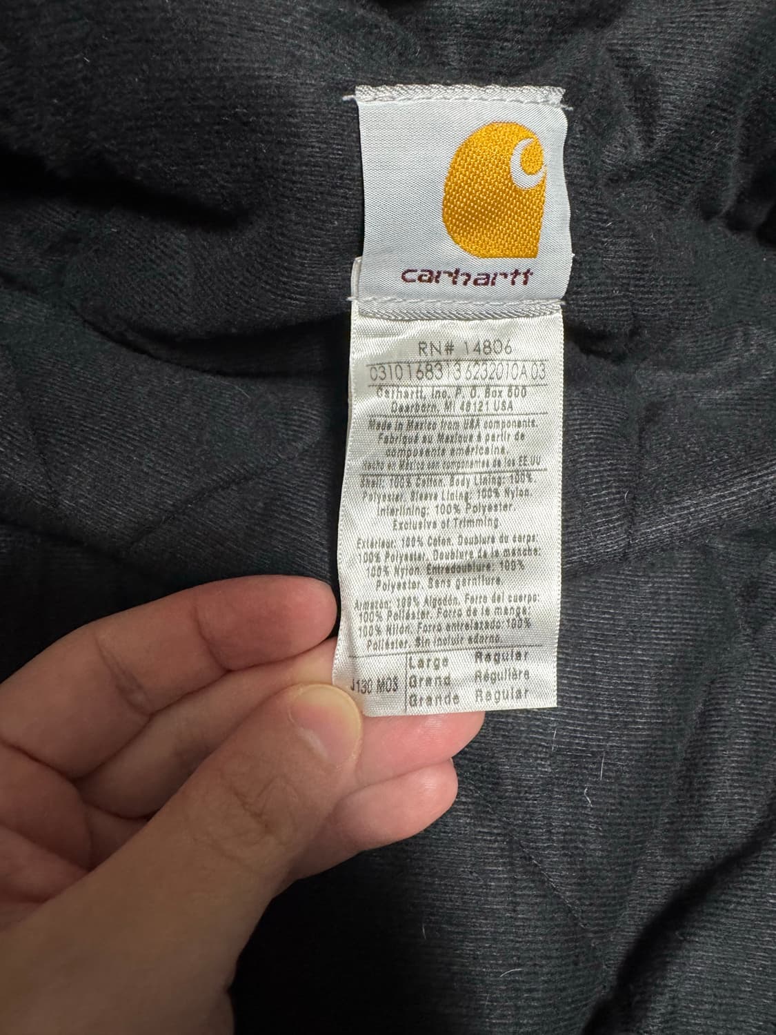 칼하트 액티브 j130 mos large 상품이미지4