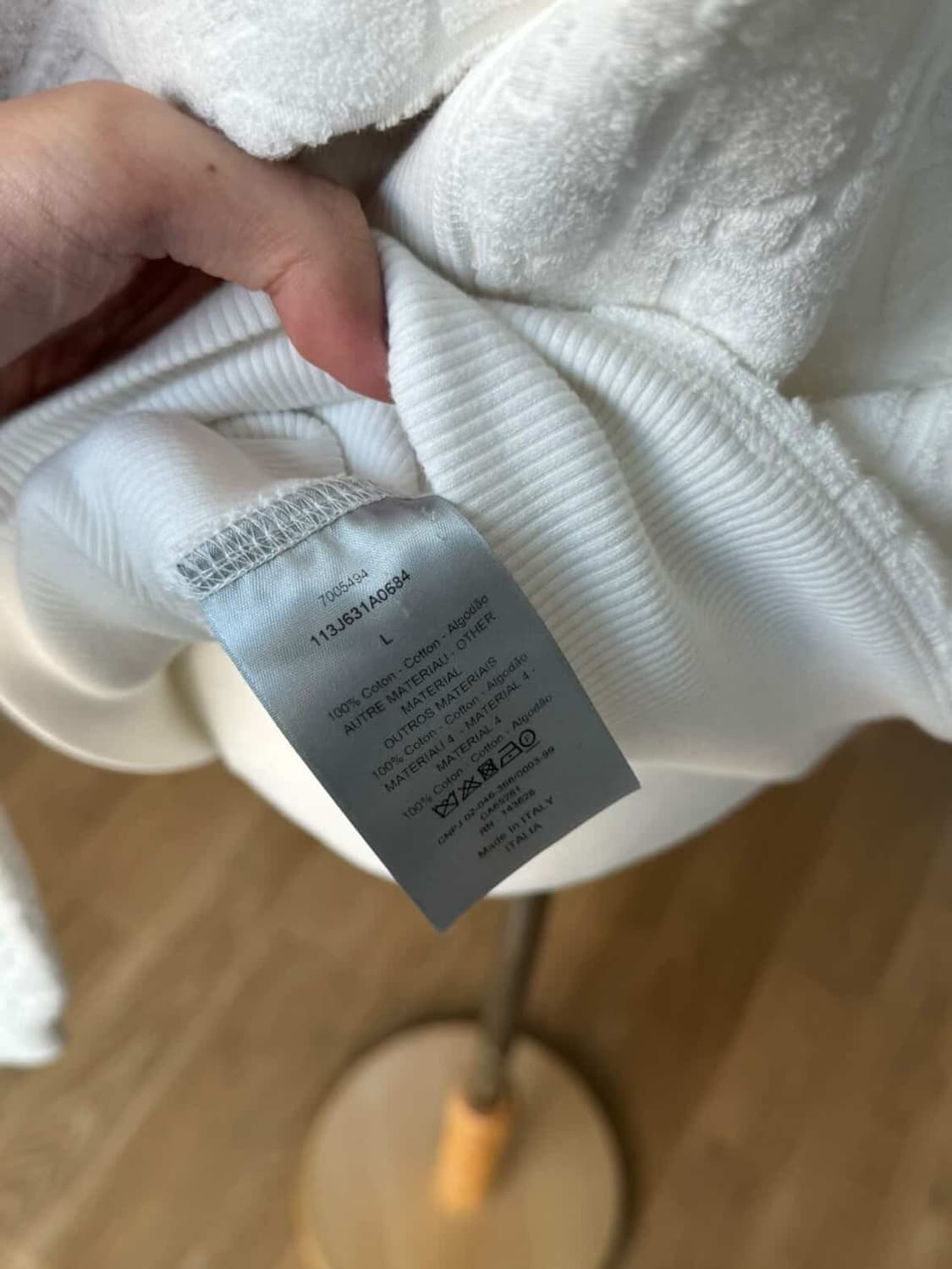 디올 오블리크 테리 후드티 상품이미지8