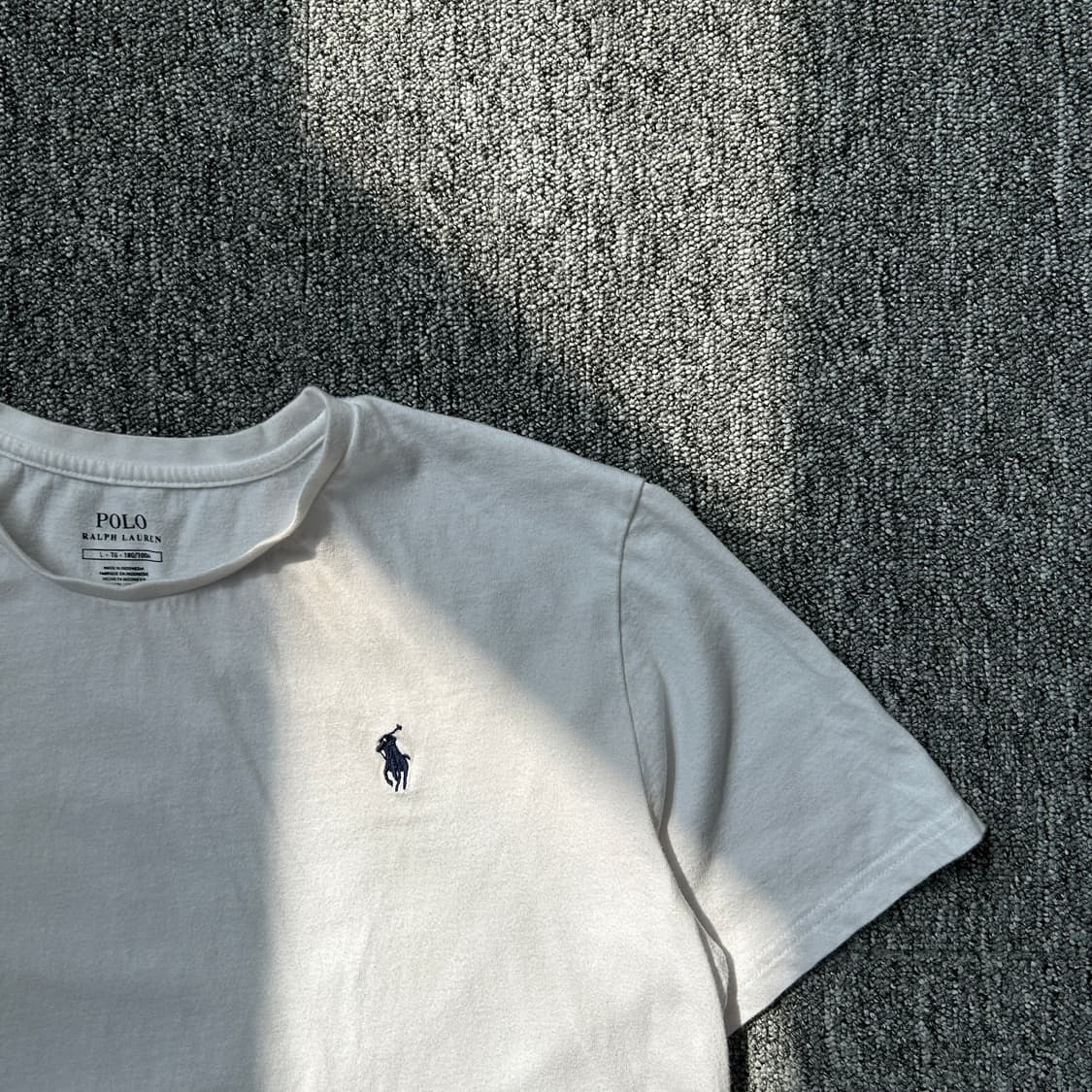 폴로 랄프로렌 화이트 포니 로고 반팔 상품이미지2