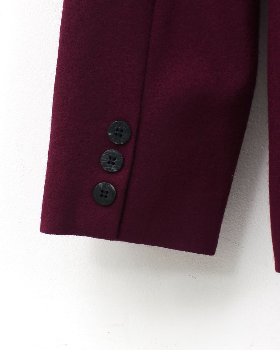 일본 빈티지 버건디 슬릿 라운드넥 자켓 상품이미지7