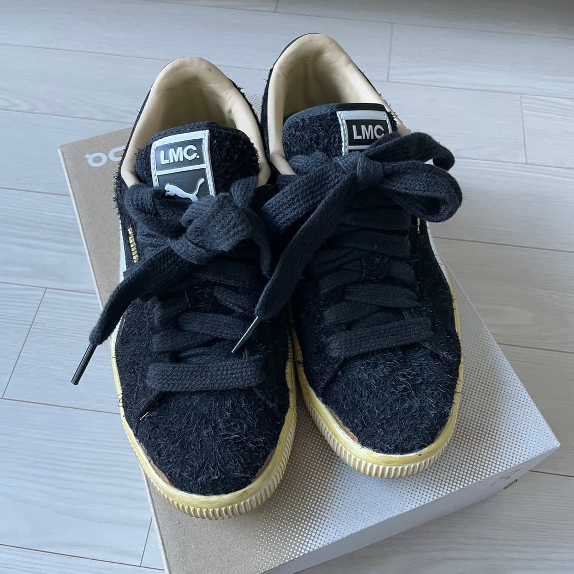 [235siz] puma LMC 스웨이드 빈티지 블랙 상품이미지3