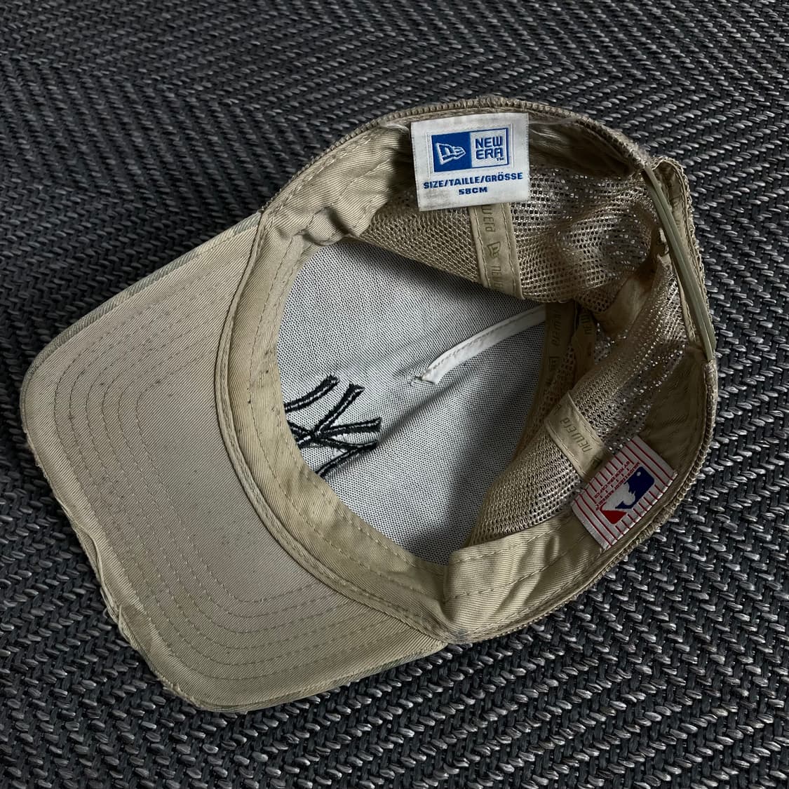 00s MLB 뉴욕 양키스 빅로고 카모플라쥬 메쉬 트러커 캡 y 3039 상품이미지4