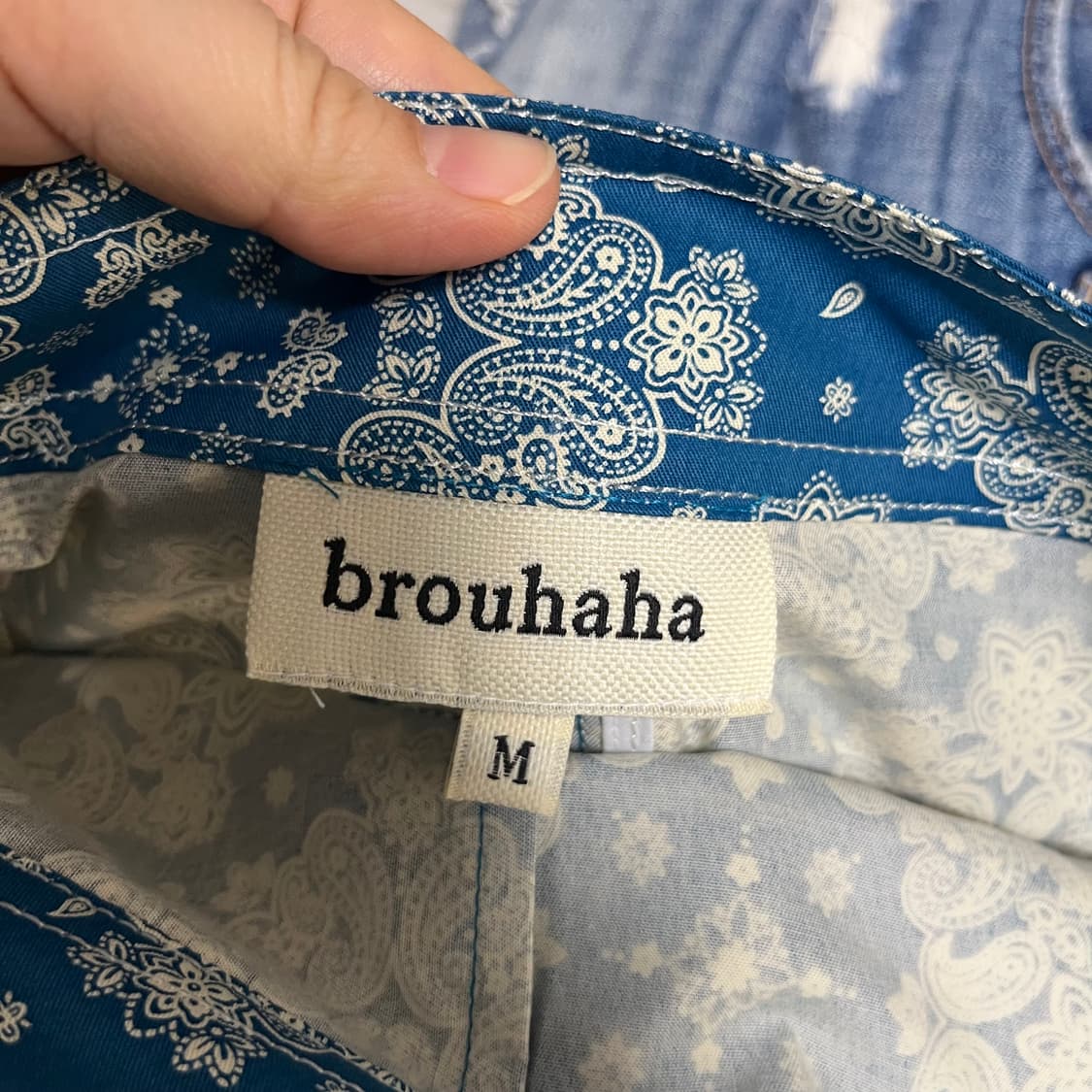 brouhaha 브루하하 페이즐리 랩 스커트 m 상품이미지2