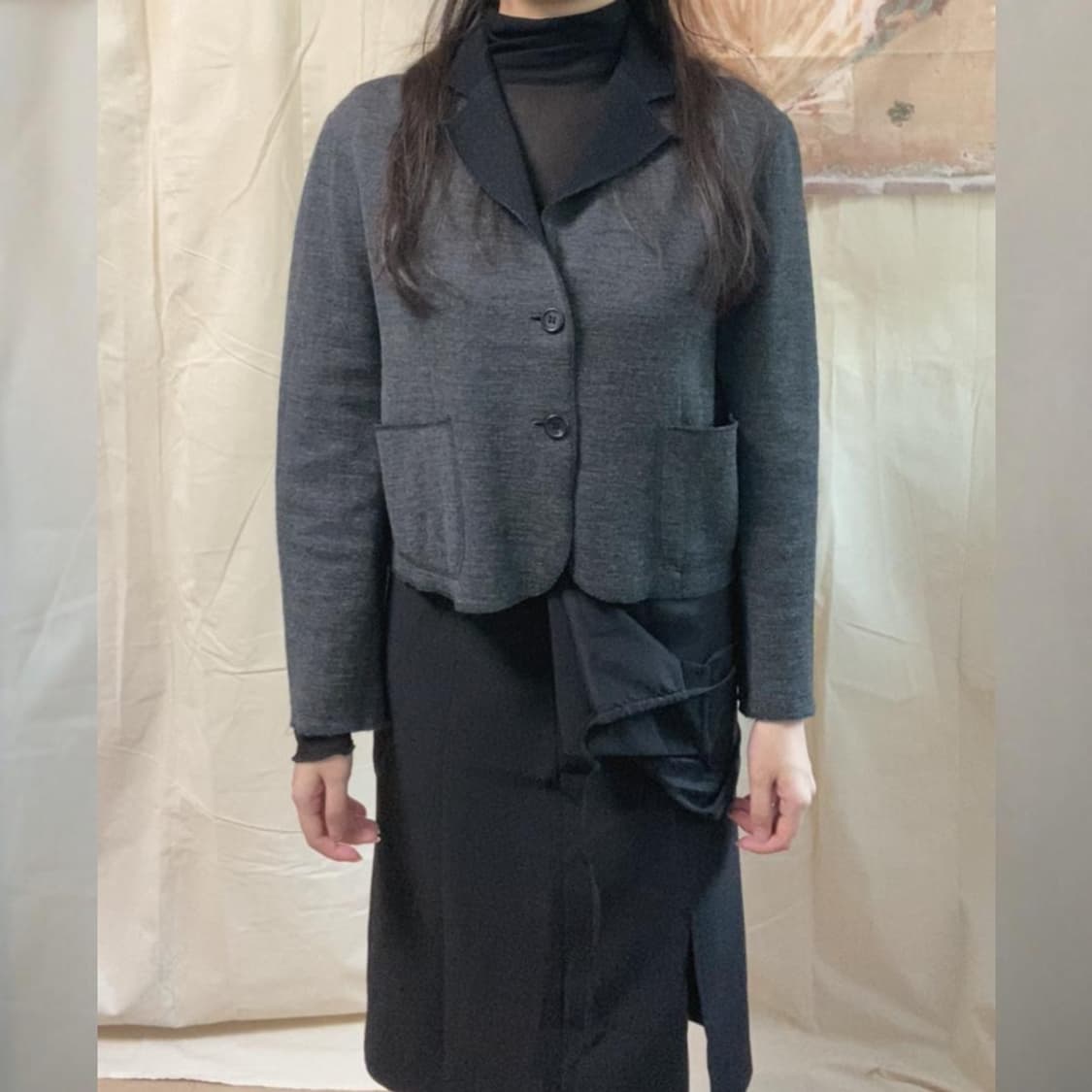 y’s 일본제 울 자켓 가디건 상품이미지3