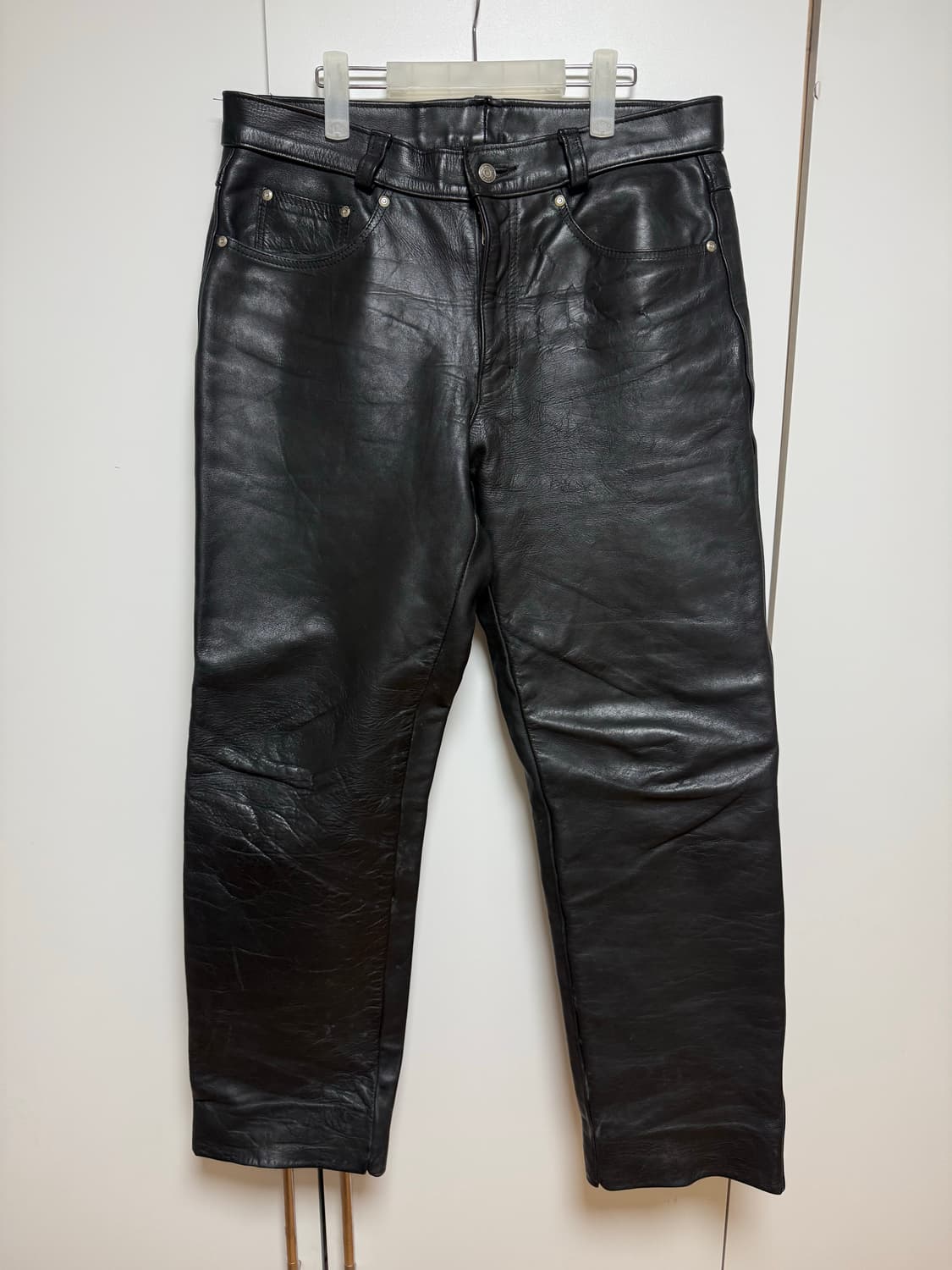 90s Schott 레더팬츠 (36) 상품이미지1