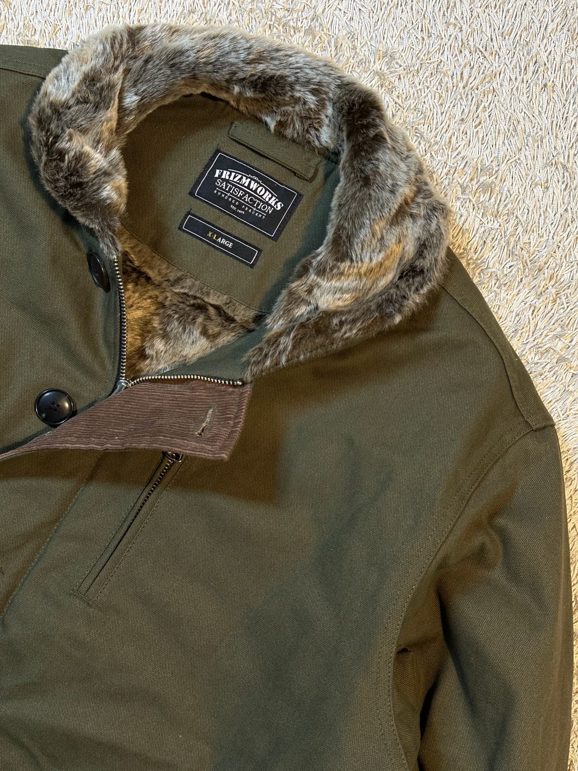 프리즘웍스 FRIZM WORKS EDGAR N-1 덱자켓 올리브 상품이미지2