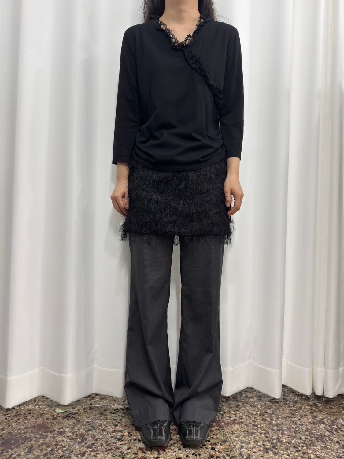 banana republic low-waist gray slacks 상품이미지6