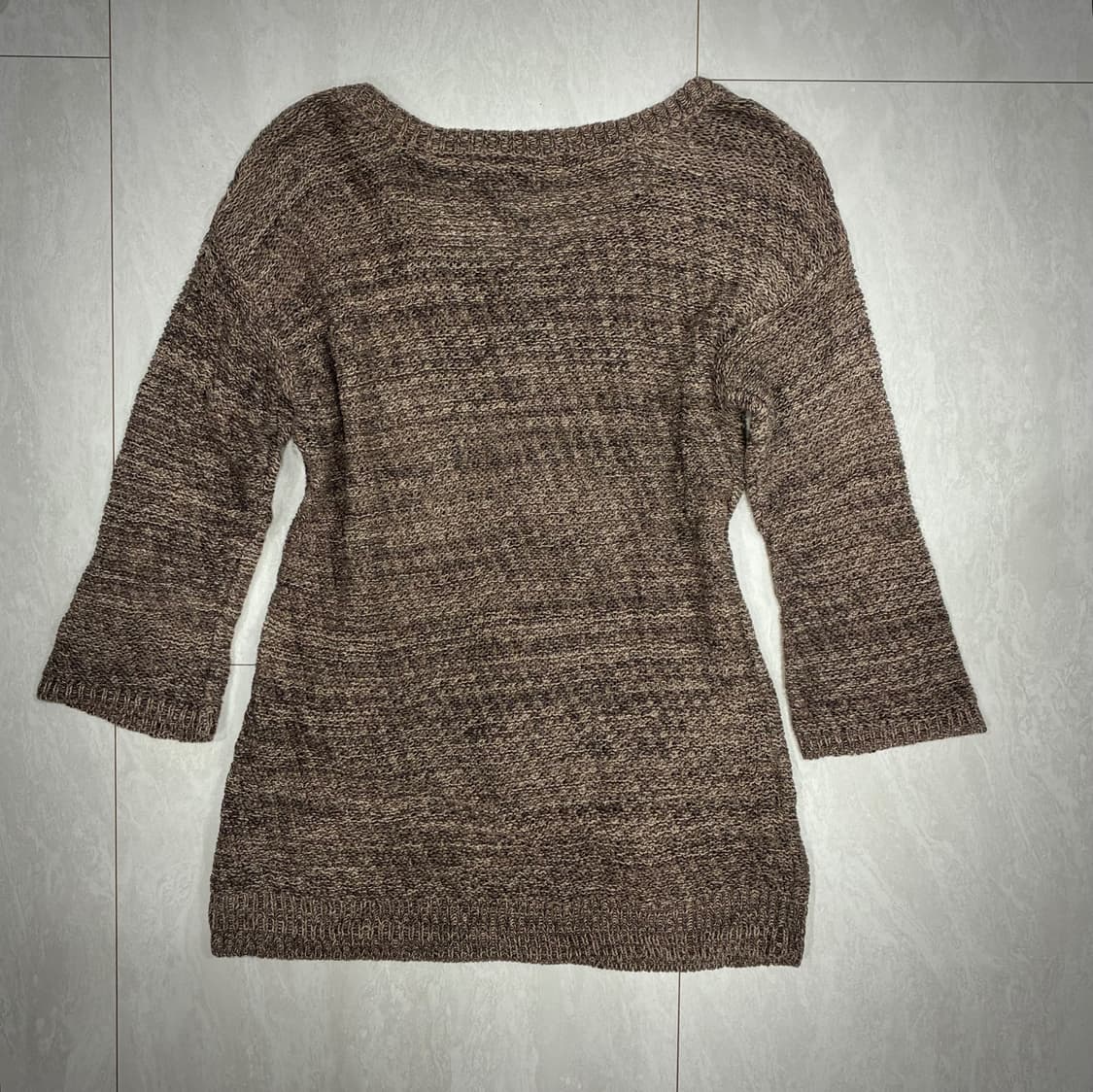G.O.A  7부 믹스 컬러 히피 니트 상품이미지2