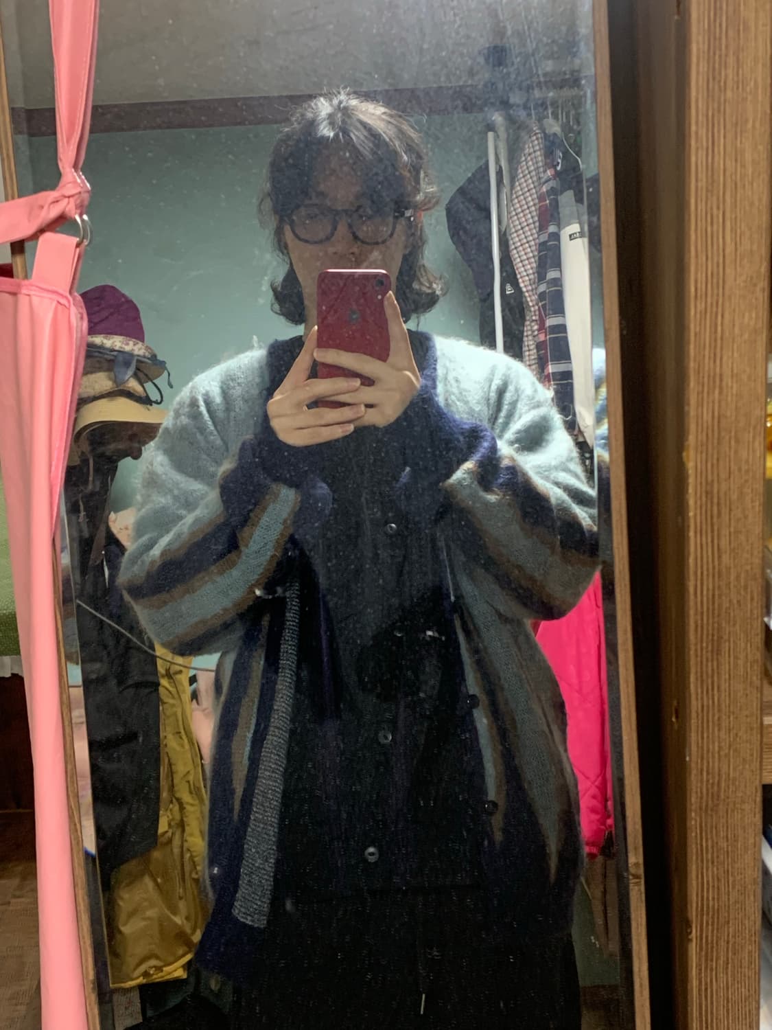 니들스 모헤어 플레임 가디건 L 상품이미지4