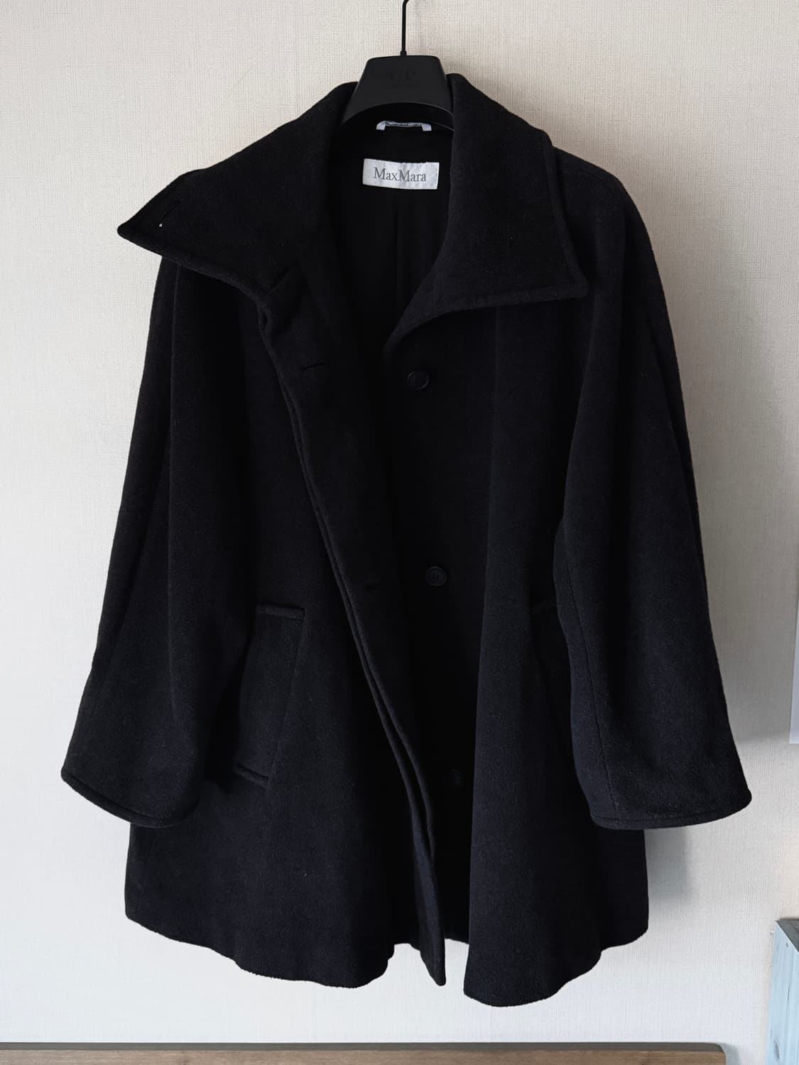 오늘만!! 막스마라 울100% 하이넥 반코트 ayadz빈티지입질연DKNY 상품이미지4
