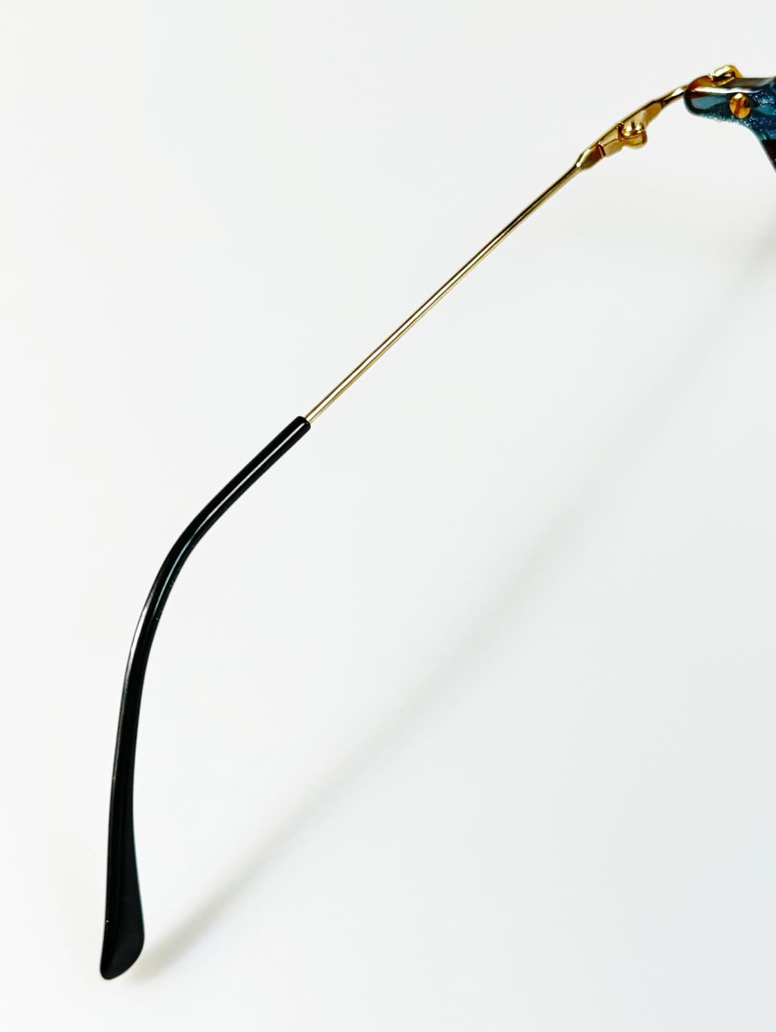 90s 피에르 발망 패턴 오벌 뿔테 프레임 빈티지 안경 상품이미지7