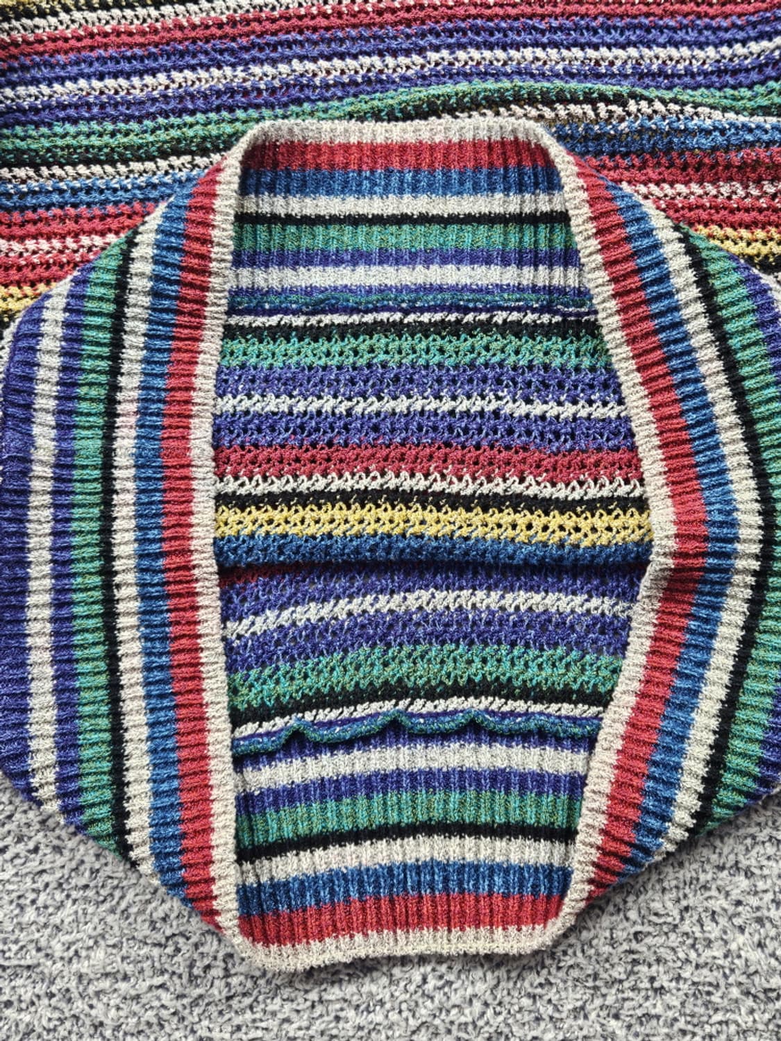 미쏘니 빈티지 브이넥 스트라이프 스웨터 니트 (상세설명참조)/ 10270 상품이미지10