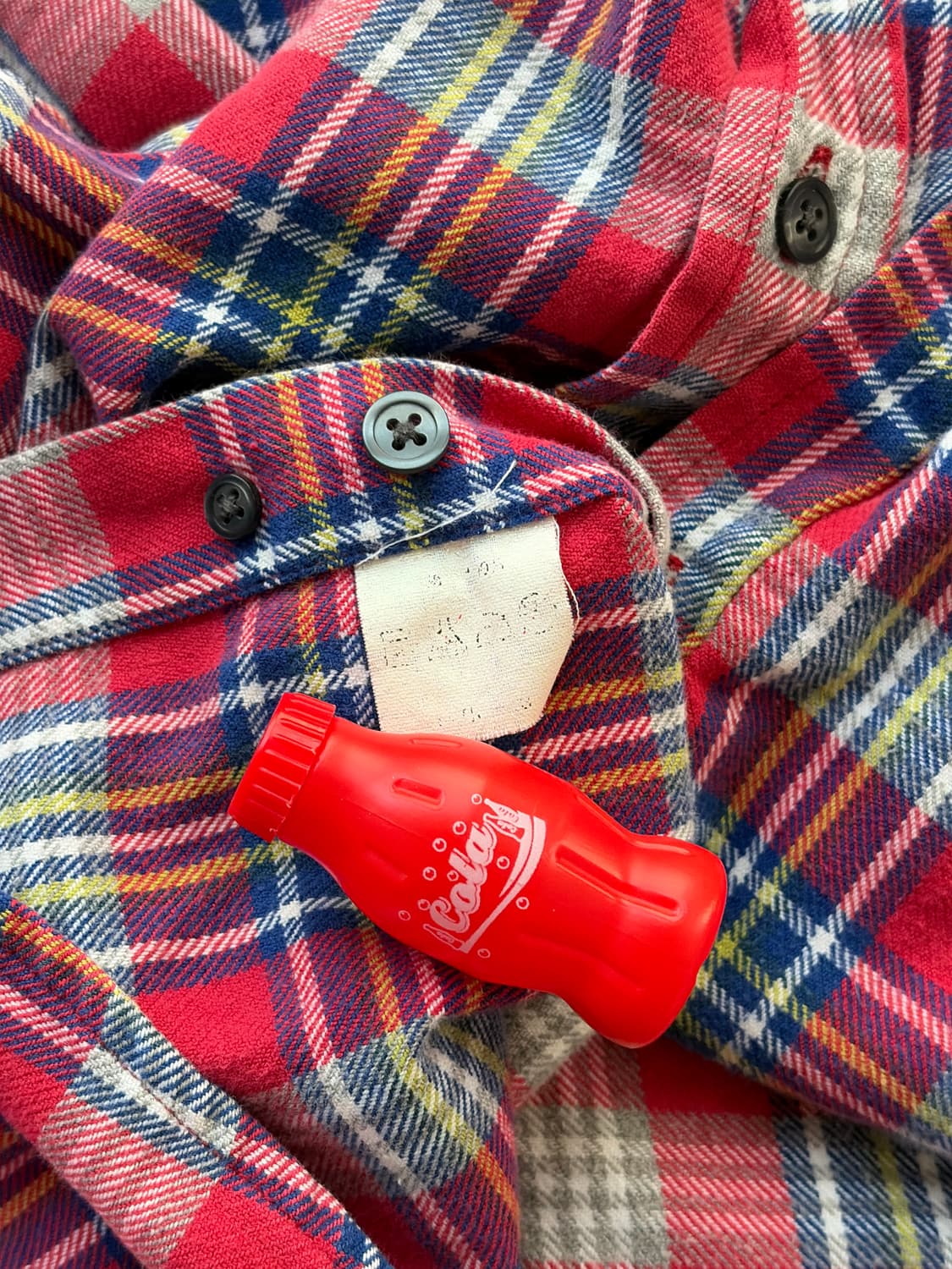 90s 올드 빈티지 갭 플란넬 체크 셔츠 M (103-105) 상품이미지4