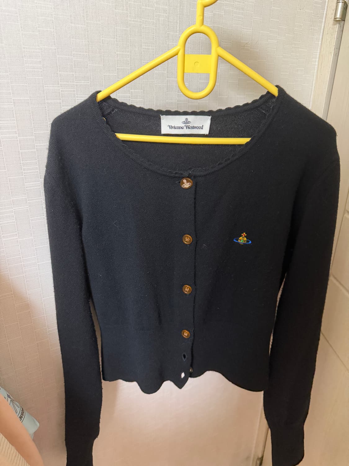 비비안웨스트우드 orb 자수 가디건 블랙  상품이미지1