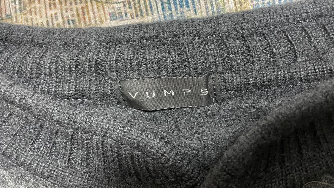 JPN 00s 일본 빈티지 VUMPS 울 앙고라 헨리넥 니트 LL 상품이미지6
