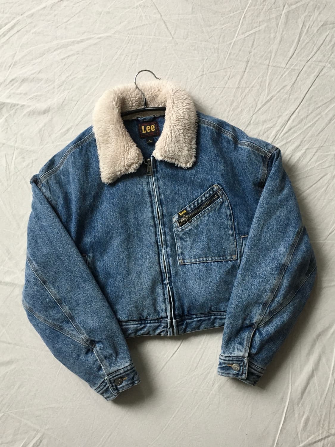 리 쉐르파 크롭 데님자켓 상품이미지3