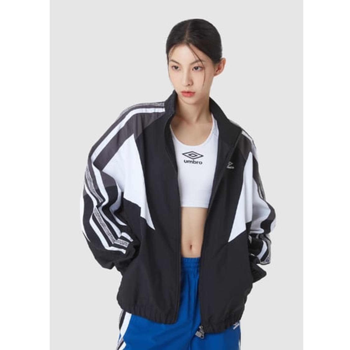 엄브로 uk 헤리티지 스탠드넥자켓 블랙 라지 100 상품이미지2