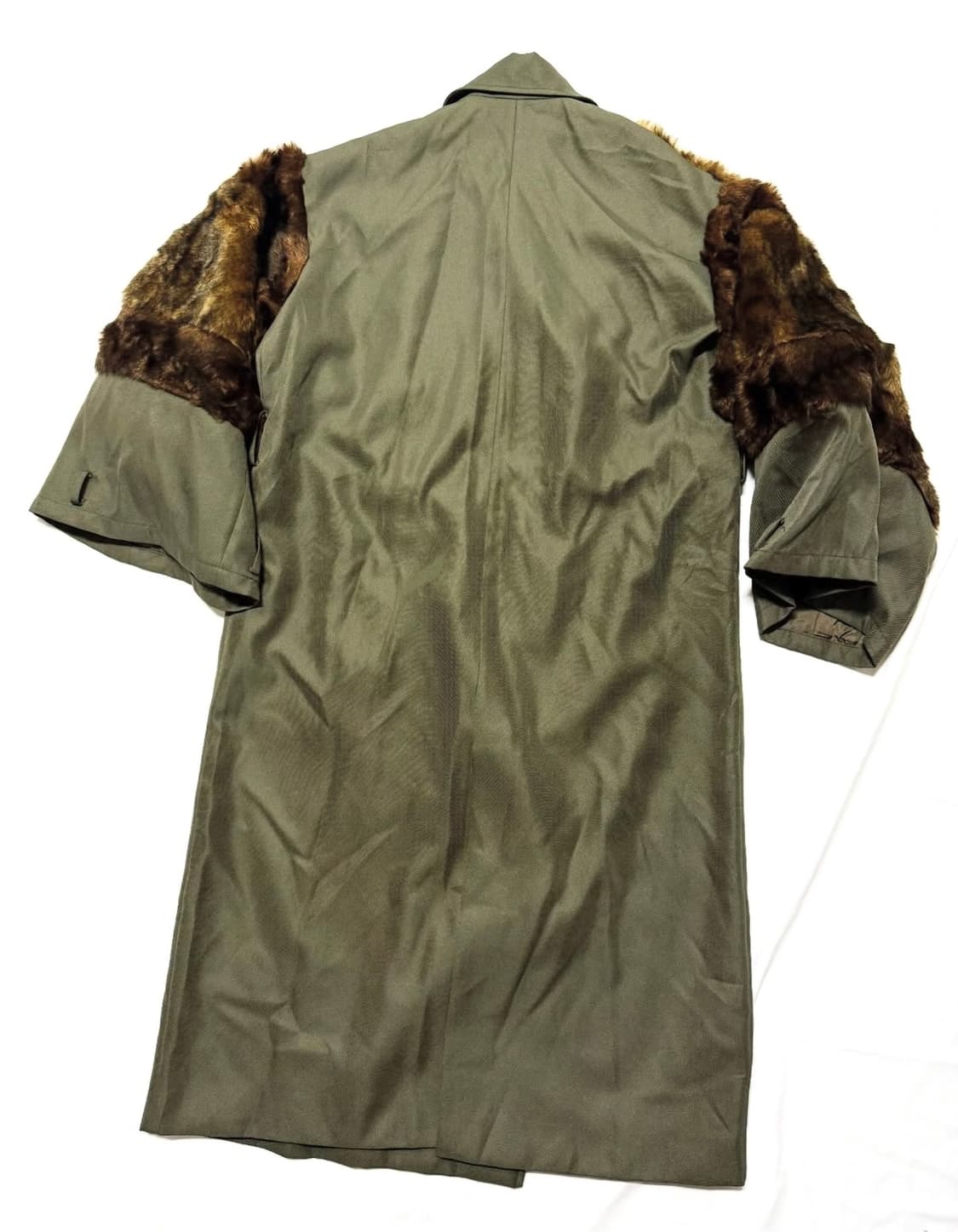 Murua - 퍼 믹스드 트렌치 코트 상품이미지4