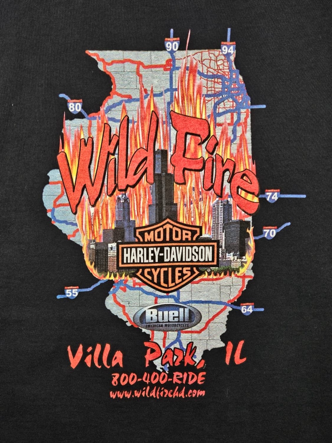 헤인즈 할리데이비슨 반팔 티셔츠 ( M ) / 11957 상품이미지8