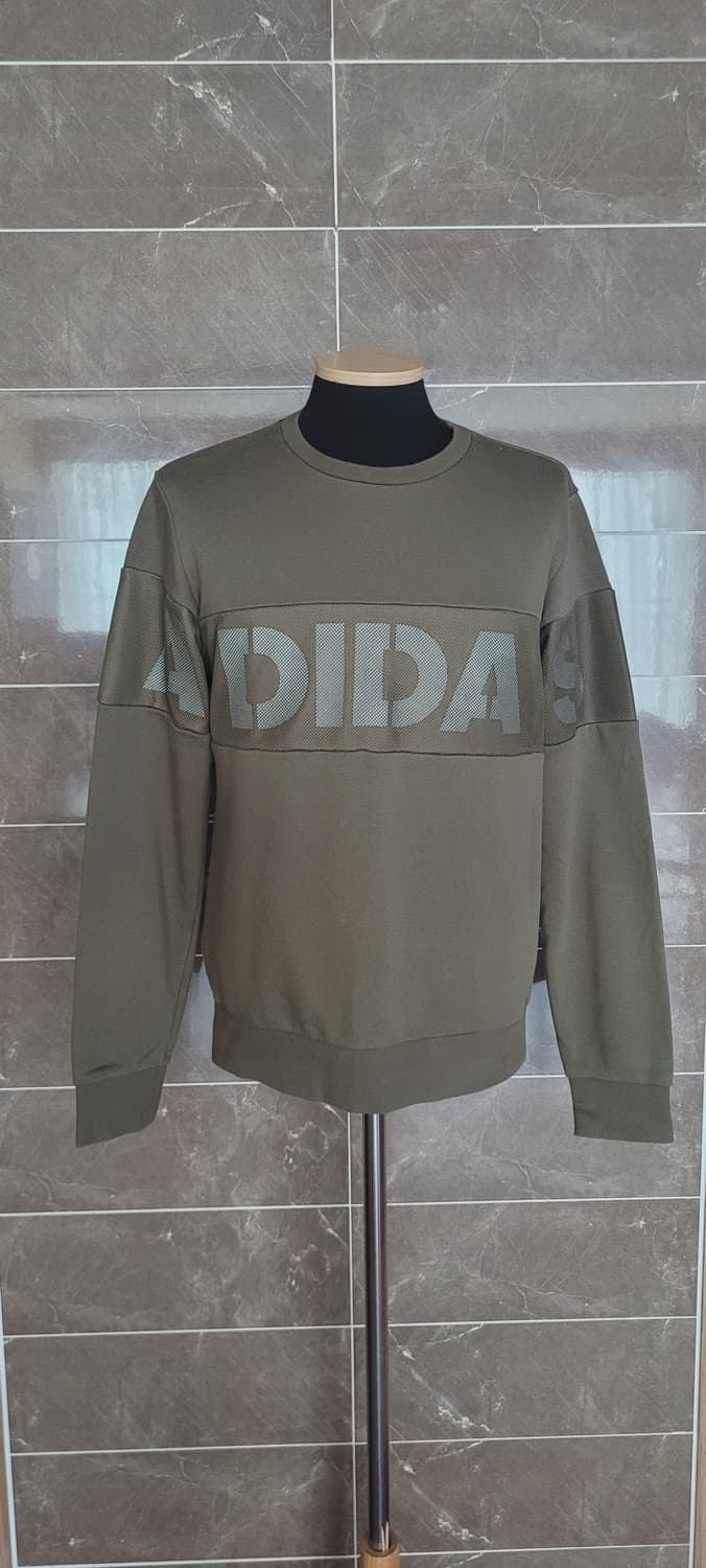 (남성95사이즈) 아디다스  카키색 맨투맨(춘추용) 상품이미지1